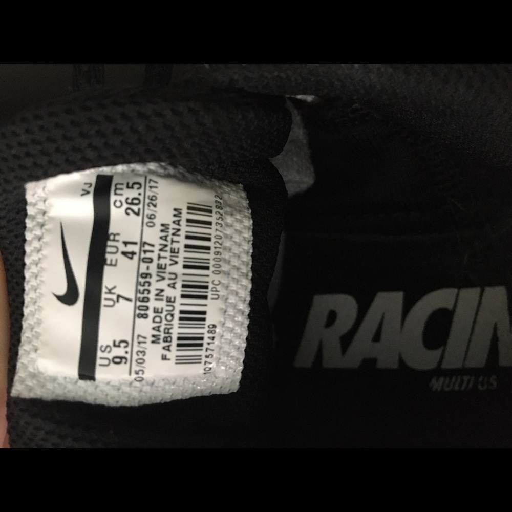 9.5 Nike Racing Rival M Multi Use Cleats - Picture 3 of 5